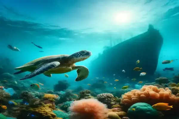 Green Sea Turtle - Gentle marine reptiles in Koh Chang waters