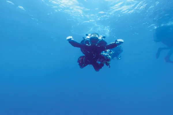 Tec-Taucher bei Dekompressionsverfahren-Training, Koh Chang