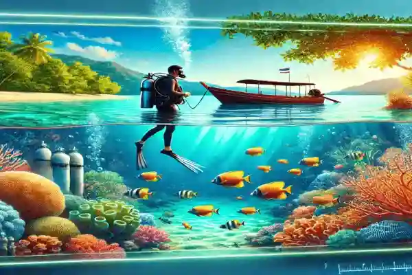 นักดำน้ำเตรียมตัวลงเรือที่เกาะช้าง – วางแผนการดำน้ำล่วงหน้าเพื่อประสบการณ์ที่ดีที่สุด