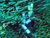 Rescue Diver student practicing underwater recovery skills during training at Chang Diving Center, Koh Chang